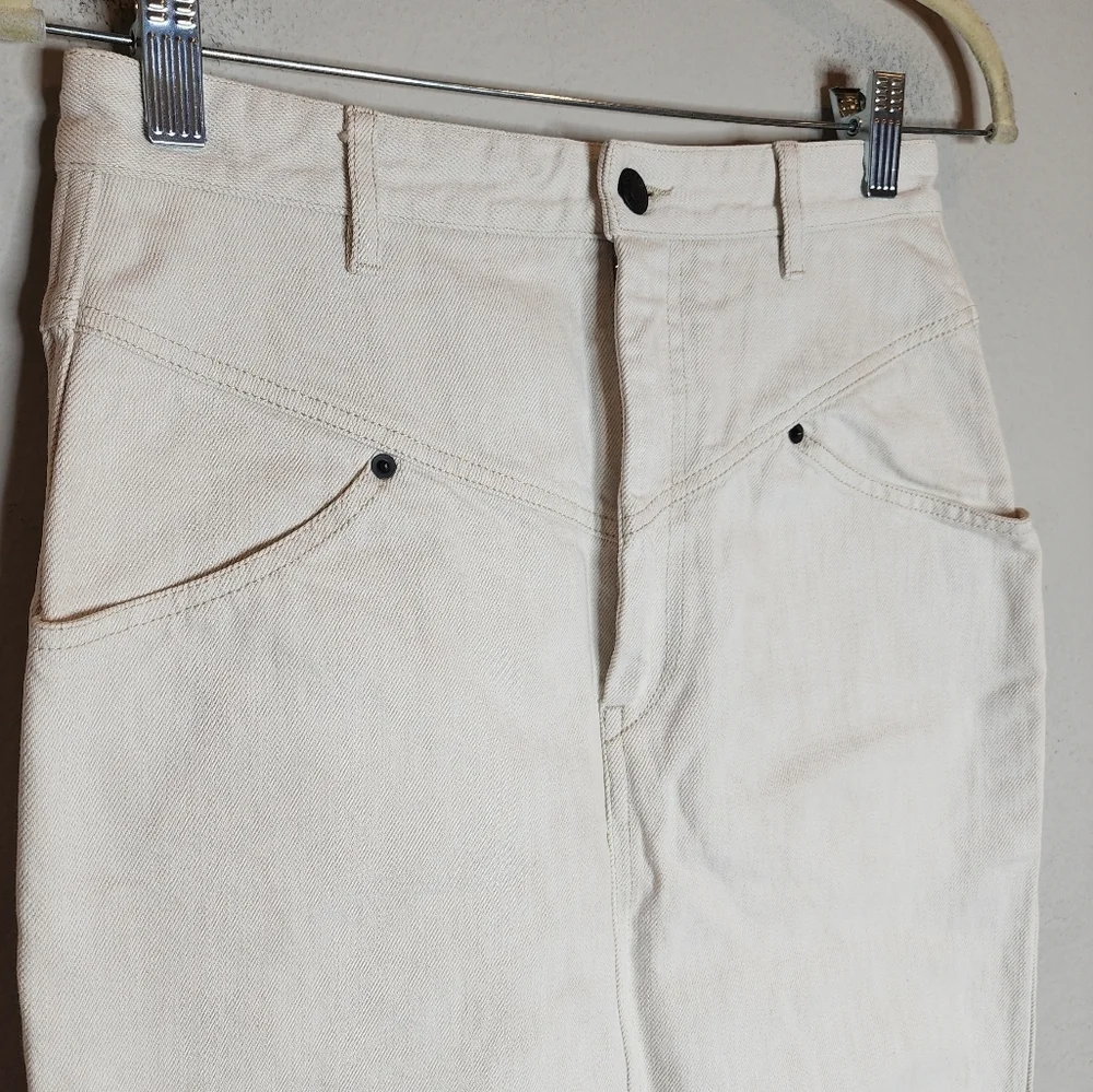 Isabel Marant Off White Denim Skirt Size 38 (Size 6) 100%‎ Cotton